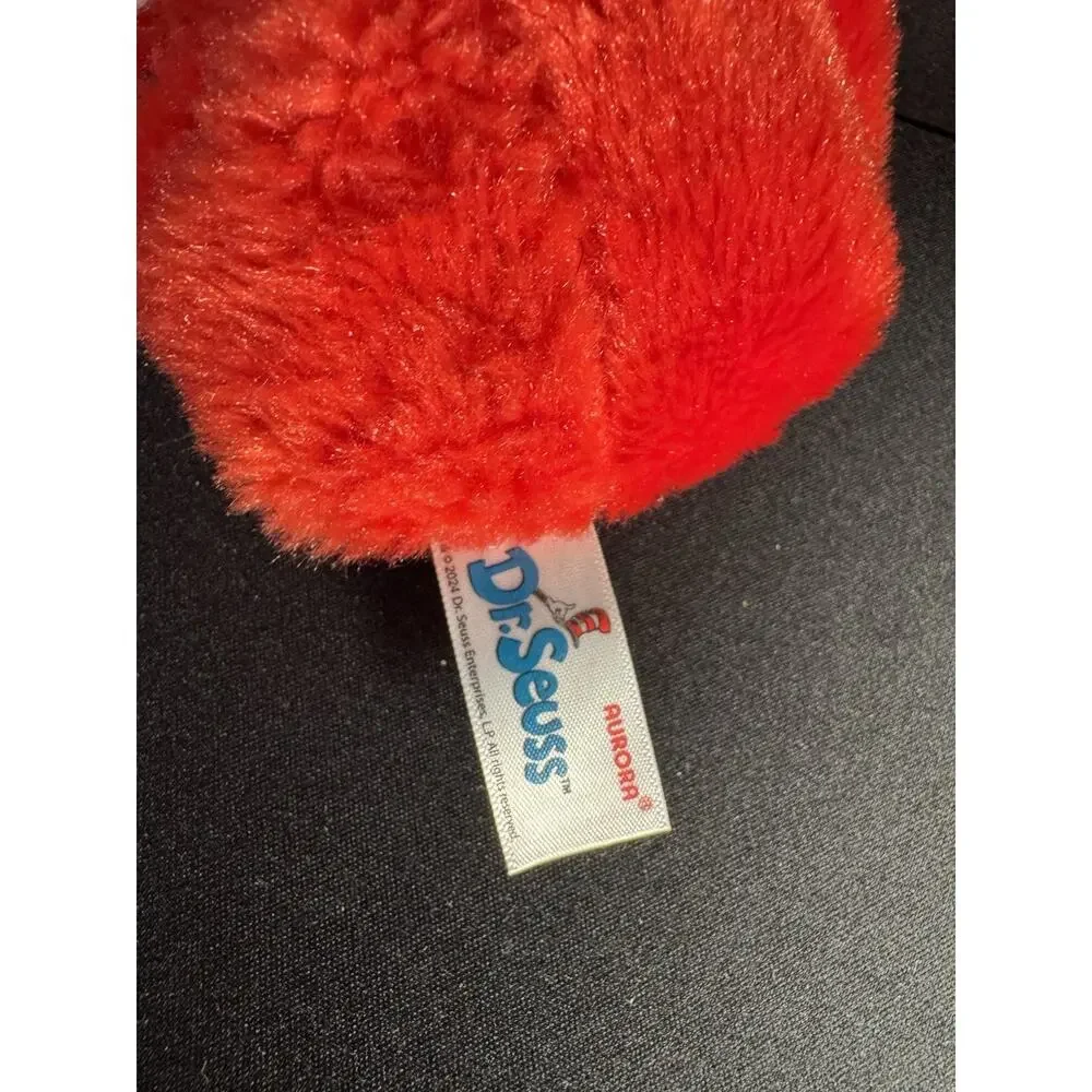Aurora World Plush -Dr. Seuss Palm Pals Grinch Santa 5” and mini 8” pillow (K)